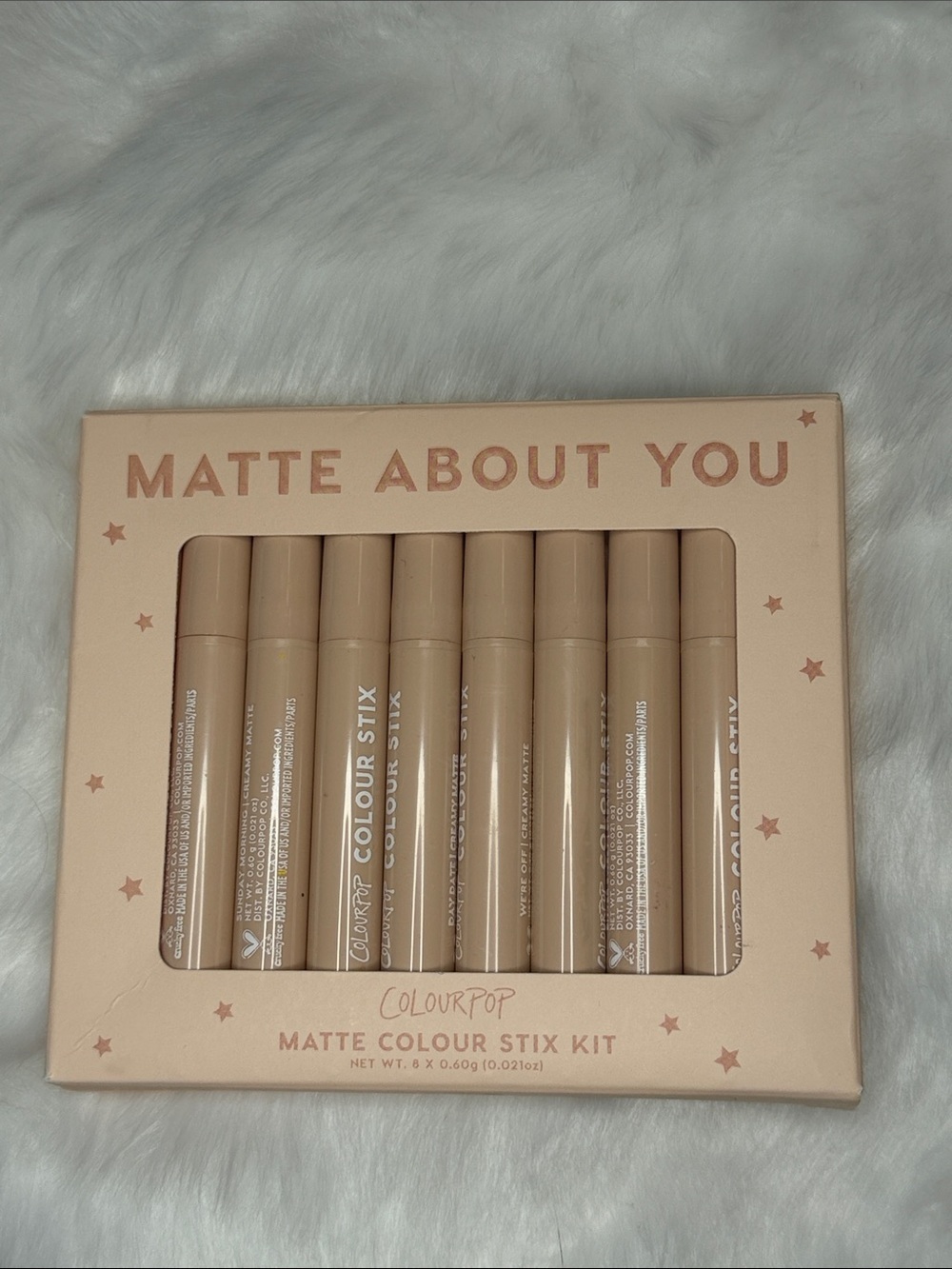 NWT ColourPop Matte About You Matte Colour Stix Kit | 8 Piece Set